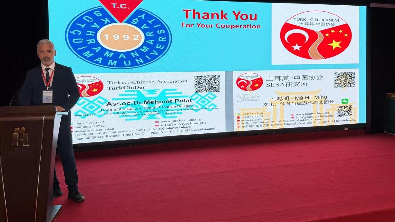 KSÜ, Çin'de Düzenlenen Uluslararası Seminerde Türkiye ve Kahramanmaraş'ı Tanıttı